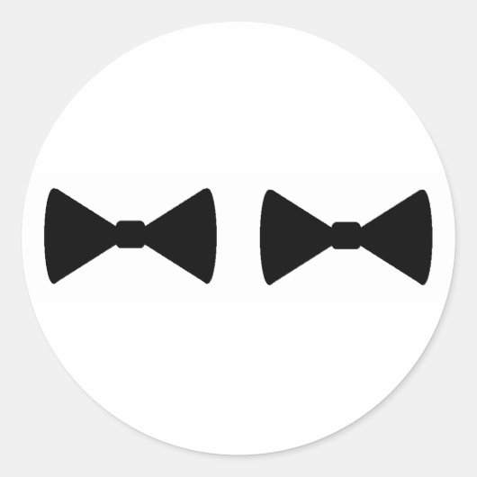 Aufkleber "Double Bow Krawatte" (Vorderseite)