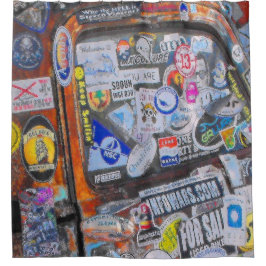 Aufkleber Duschvorhang