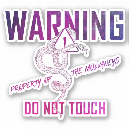 Aufkleber "Eigentum der Mulvaneys" (Vorderseite)