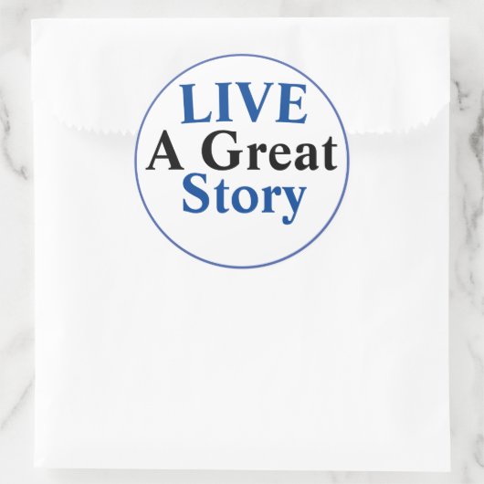 Aufkleber - eine tolle Geschichte (Tasche)