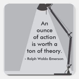 Aufkleber "Eine Unze Action"