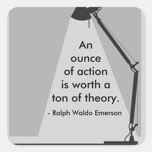 Aufkleber "Eine Unze Action" (Vorderseite)