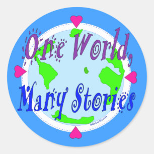 Aufkleber - eine Welt, viele Geschichten