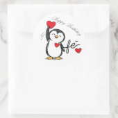 Aufkleber eines glücklichen Pinguins (Tasche)