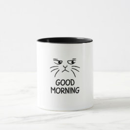 Aufkleber eines niedlichen KatzenSprichworts "Gute Tasse