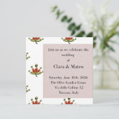 Aufkleber Einladung (Stehend Vorderseite)