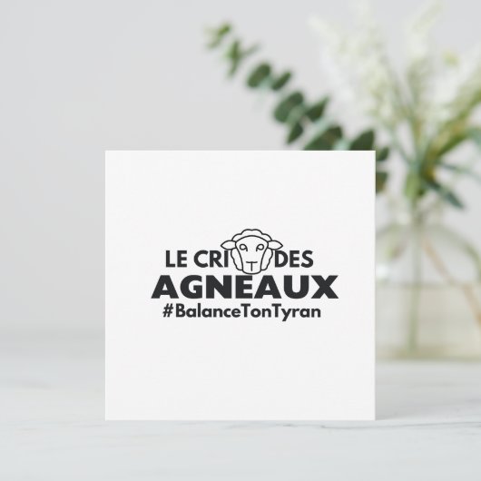 Aufkleber Einladung (Stehend Vorderseite)