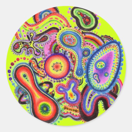 Aufkleber "Electric Amoeba" (Vorderseite)