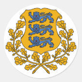 Aufkleber - Estnisches Wappen/Eesti Vapp (Vorderseite)