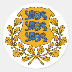 Aufkleber - Estnisches Wappen/Eesti Vapp