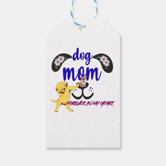 Aufkleber & Etikett - "Forever in my Heart" Katze Geschenkanhänger (Rückseite)