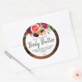 Aufkleber-Etikett für hausgemachte Body Butter Runder Aufkleber (Umschlag)