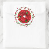 Aufkleber, Etikett - Rose Quadratischer Aufkleber (Tasche)