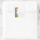 Aufkleber - Farbige Stifte (Tasche)