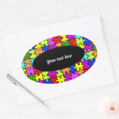 Aufkleber "Farbiges Puzzle" (Umschlag)