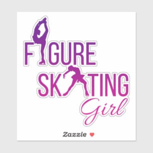 Aufkleber Figur Skaten Mädchen maßgeschneidert lil