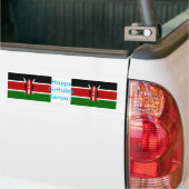 Aufkleber Flag der Kenia, Glückwunsch zum Geburtst Autoaufkleber (Auf Lkw)