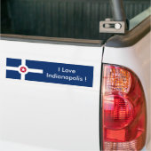 Aufkleber Flag von Indianapolis City, USA Autoaufkleber (Auf Lkw)