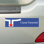 Aufkleber Flagge von Toronto, Kanada Autoaufkleber (Auf Auto)