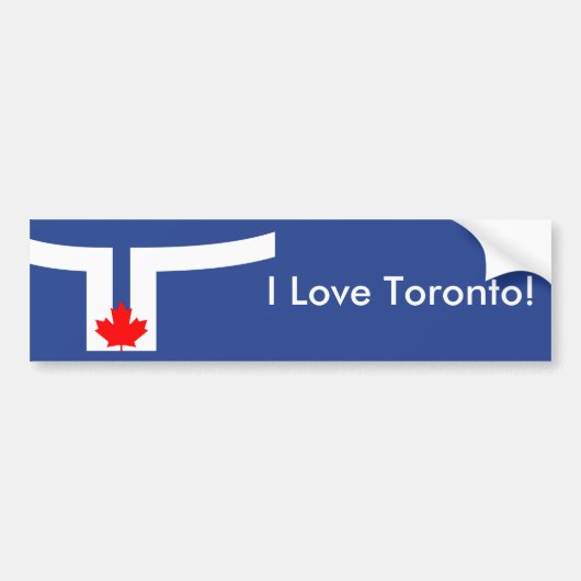 Aufkleber Flagge von Toronto, Kanada Autoaufkleber (Vorne)