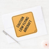 Aufkleber - Flugzeuge mit niedrigem Vorsicht (Umschlag)