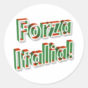 Aufkleber "Forza Italia"