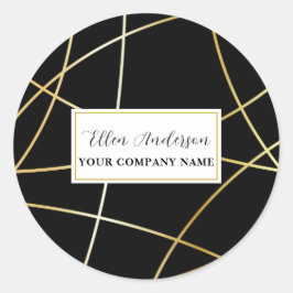 Aufkleber für abstrakte Goldlinien