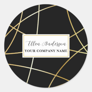 Aufkleber für abstrakte Goldlinien