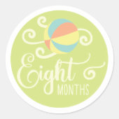 Aufkleber für acht Monate (Vorderseite)