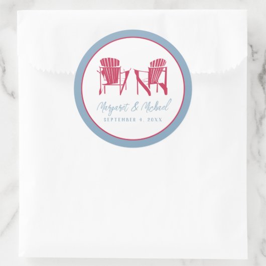 Aufkleber für Adirondack-Stühle - Personalisiert (Tasche)