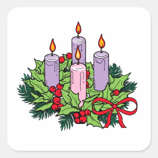 Aufkleber für Advent (Vorderseite)