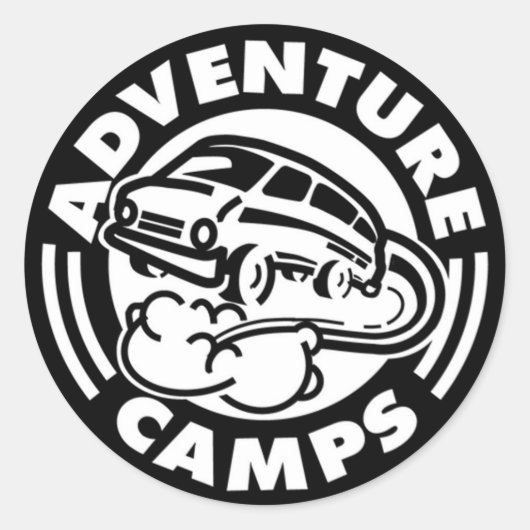 Aufkleber für Adventure Camps (Vorderseite)