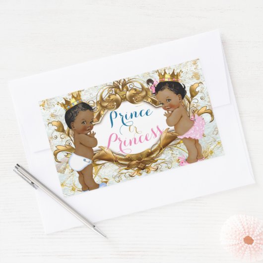 Aufkleber für afrikanische Prinzen und Prinzessinn (Umschlag)