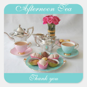 Aufkleber für Afternoon Tea oder Tee Shop
