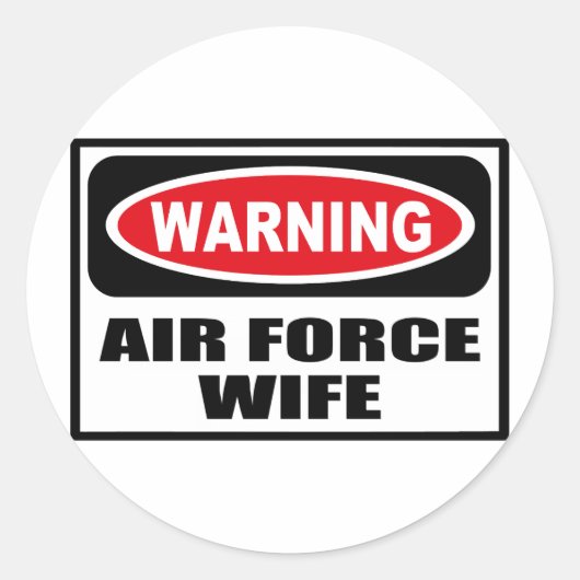 Aufkleber für AIR FORCE-EHEFRAU (Vorderseite)