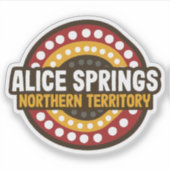 Aufkleber für Alice Springs Northern Territory Aus (Vorderseite)
