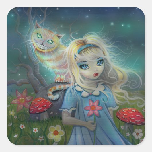 Aufkleber für Alicen im Wunderland (Vorderseite)