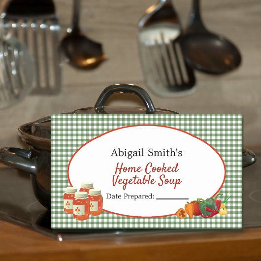 Aufkleber für alle zum Canning von Jar Gemüse