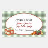 Aufkleber für alle zum Canning von Jar Gemüse (Vorderseite)