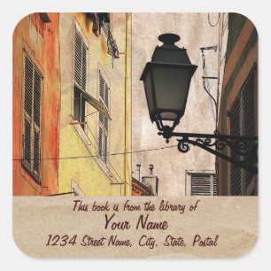 Aufkleber für alte Nizza Bibliothek