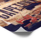 Aufkleber für Altgepäck Poster (Ecke)