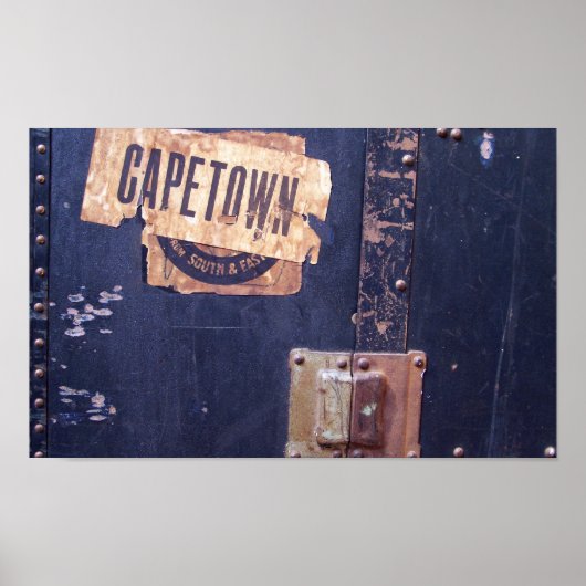 Aufkleber für Altgepäck Poster (Vorne)