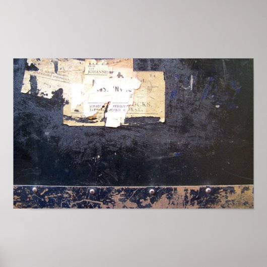 Aufkleber für Altgepäck Poster (Vorne)