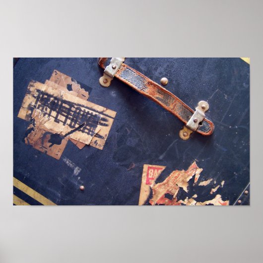 Aufkleber für Altgepäck Poster (Vorne)