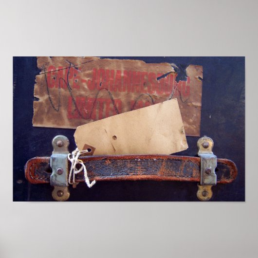 Aufkleber für Altgepäck Poster (Vorne)