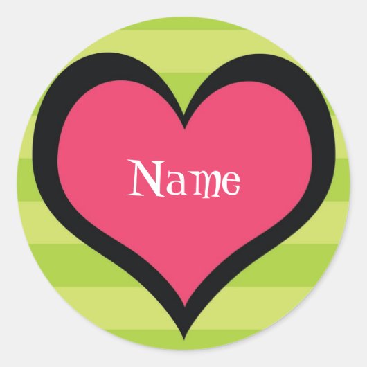 Aufkleber für angesagte Individuelle Name (Vorderseite)