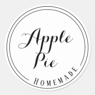 Aufkleber für Apfelkuchen