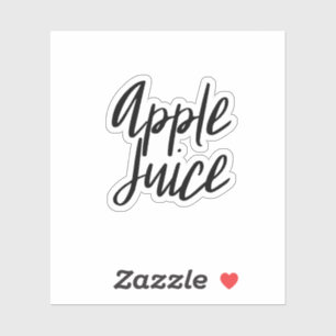 Aufkleber für Apfelsaftspeicher