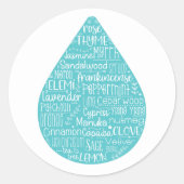 Aufkleber für ätherische Öltropfen (Vorderseite)