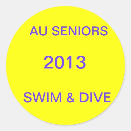 Aufkleber für AU-Senioren (Vorderseite)